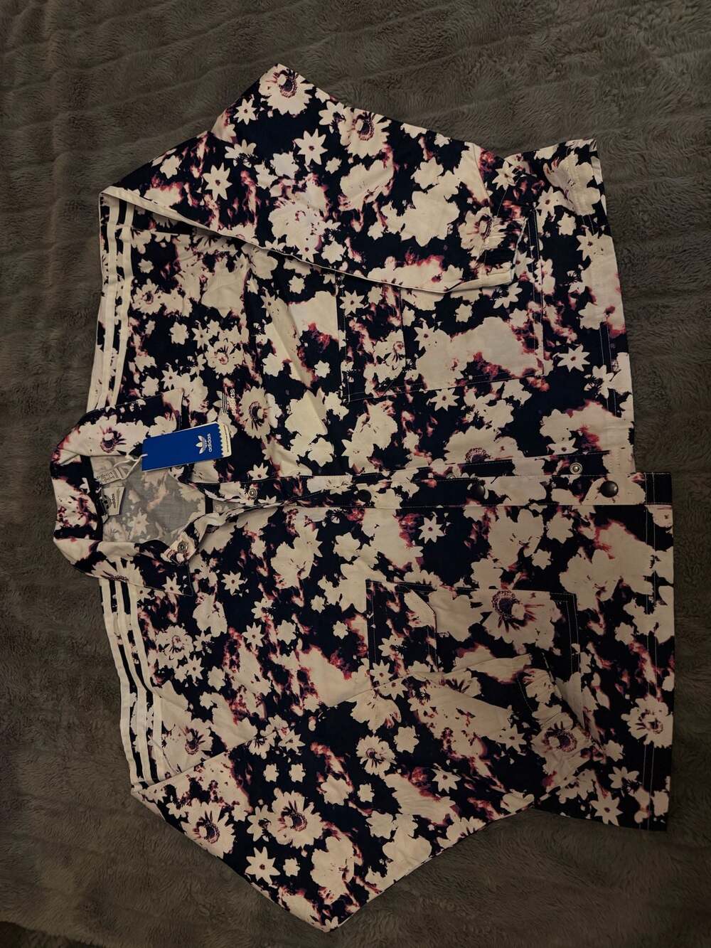 Adidas Originals Floral Print Track Top Size M